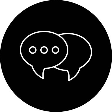 konuşma simge vektör çizim