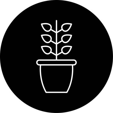 bitki simgesi vektör illüstrasyonu