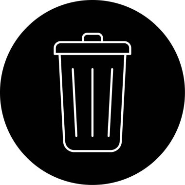 çöp simgesi vektör illüstrasyonu