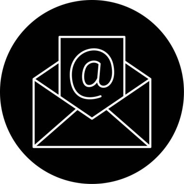 e-posta simgesi vektör illüstrasyonu