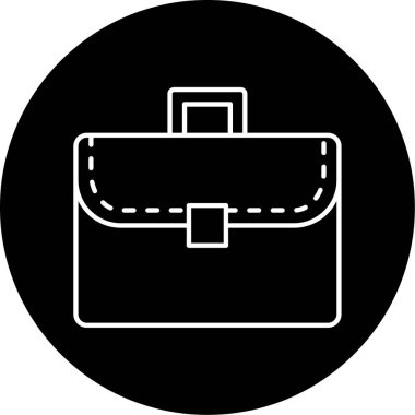 evrak çantası ikonu vektör illüstrasyonu