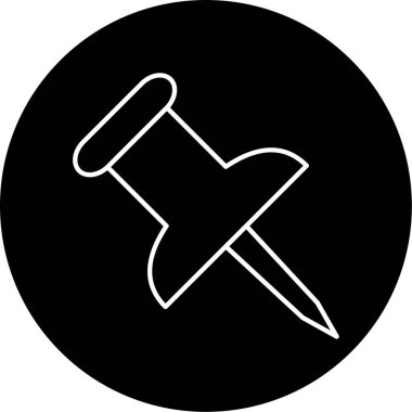 itme PIN simge vektör çizim