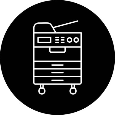 Fotokopi ikonu vektör illüstrasyonu