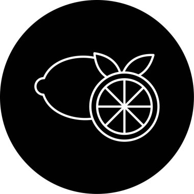Limon simgesi vektör illüstrasyonu