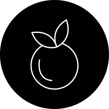 Böğürtlen ikonu vektör illüstrasyonu