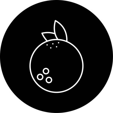 Hindistan cevizi simgesi vektör çizimi