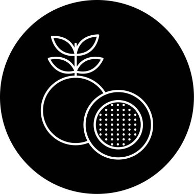 Passion fruit simge vektör çizim