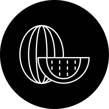 Karpuz simgesi vektör illüstrasyonu