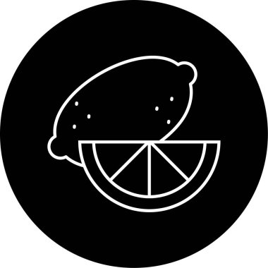 limon simgesi vektör illüstrasyonu