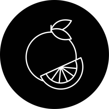Pomelo simge vektör illüstrasyonu