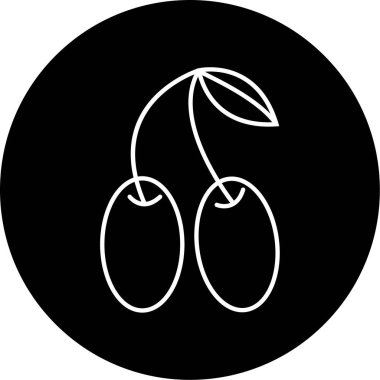 Jambolan simge vektör illüstrasyonu