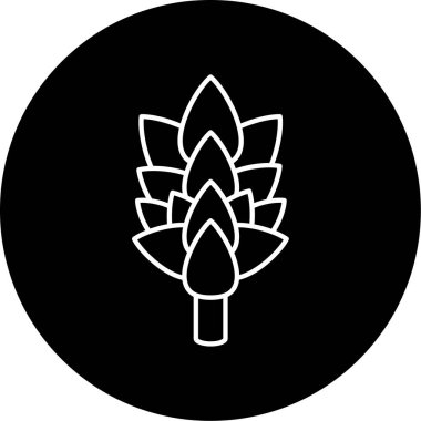 Enginar simgesi vektör illüstrasyonu