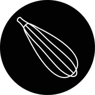 Luffa simge vektör illüstrasyonu