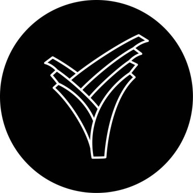 Pırasa simgesi vektör illüstrasyonu