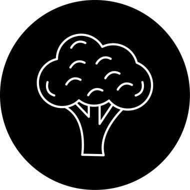 brokoli simgesi vektör çizimi