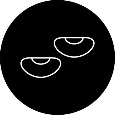 Fasulye simgesi vektör illüstrasyonu