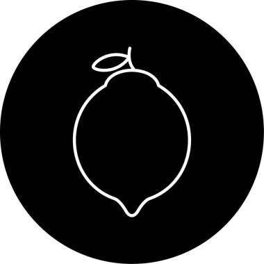 limon simgesi vektör illüstrasyonu