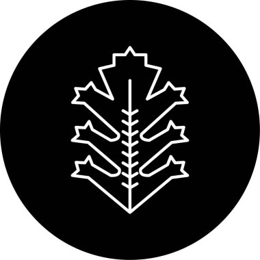 Frisee simge vektör illüstrasyonu