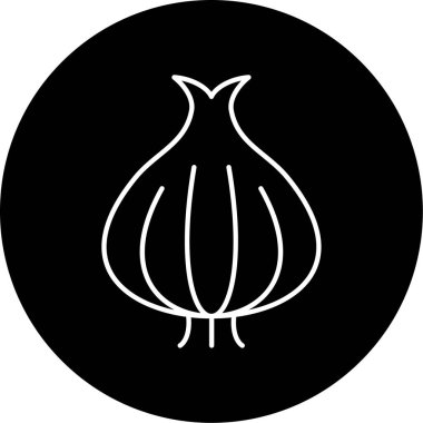 Soğan Simgesi vektör çizimi