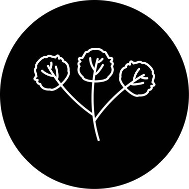 Watercress simgesi vektör illüstrasyonu