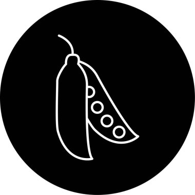 bezelye simgesi vektör illüstrasyonu