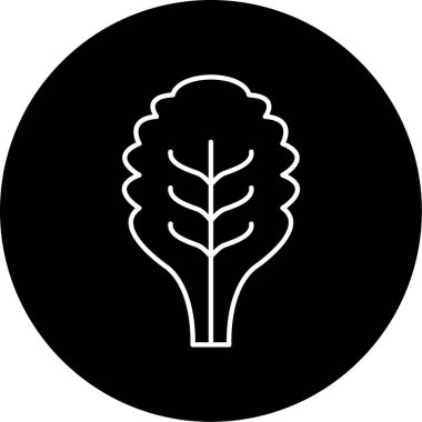 Ispanak simgesi vektör çizimi