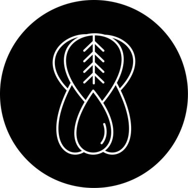 Bok Choy simge vektör illüstrasyonu