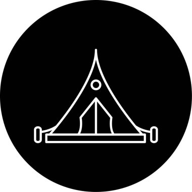 Sığınma simgesi vektör illüstrasyonu