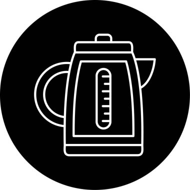 Kettle simge vektör illüstrasyonu