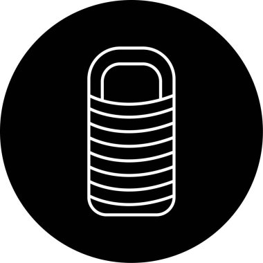 uyku tulumu ikon vektör çizimi