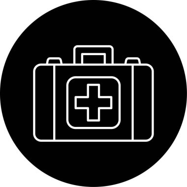 İlk yardım kiti vektör illüstrasyonu