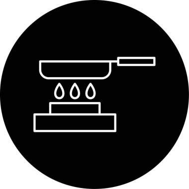 Pan simgesi vektör illüstrasyonu