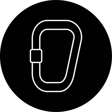 Karabina simgesi vektör illüstrasyonu