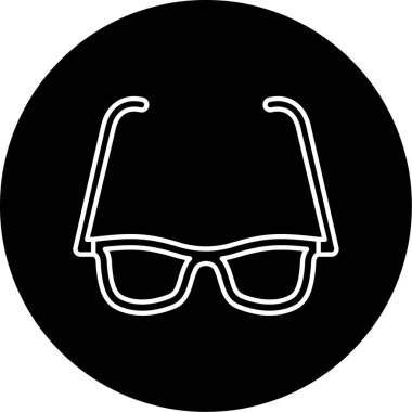 güneş gözlüğü ikonu vektör illüstrasyonu