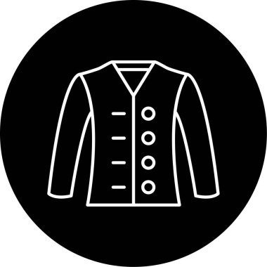 Ceket simge vektör çizim