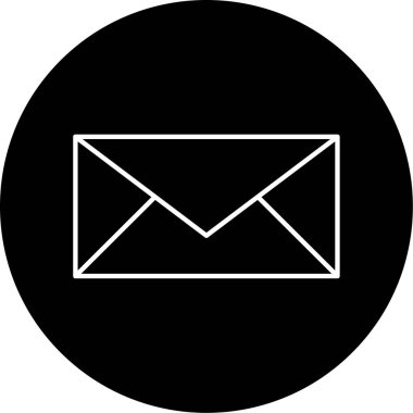 zarf simgesi vektör illüstrasyonu