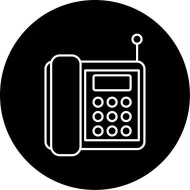 Telefon simgesi vektör illüstrasyonu