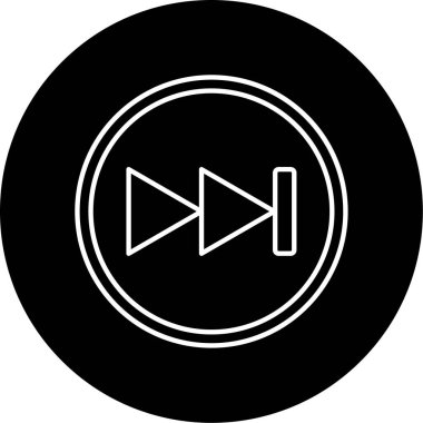 ileri simge vektör çizimi