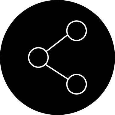 paylaşımlı simge vektör illüstrasyonu