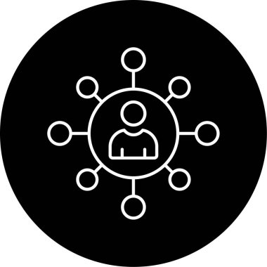 İletişim simgesi vektör illüstrasyonu