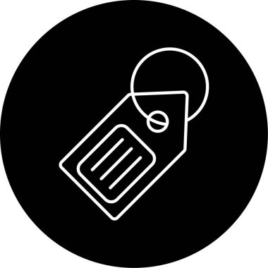 etiket simgesi vektör illüstrasyonu