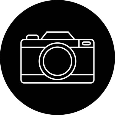kamera simgesi vektör illüstrasyonu