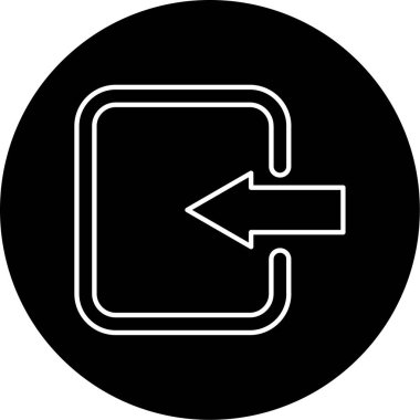 Simge vektör illüstrasyonunda imzala