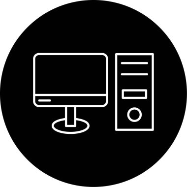 bilgisayar simgesi vektör illüstrasyonu