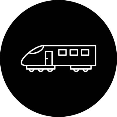 tren simgesi vektör illüstrasyonu