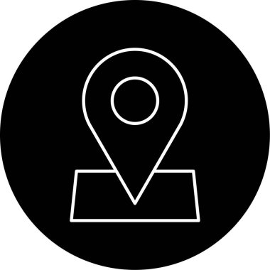 konum simgesi vektör illüstrasyonu