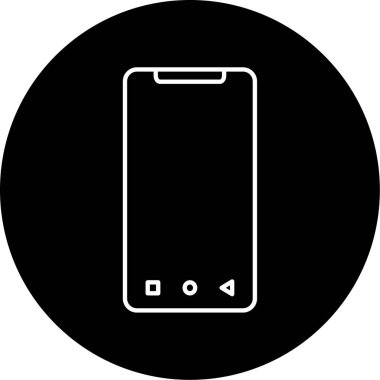 akıllı telefon simgesi vektör illüstrasyonu