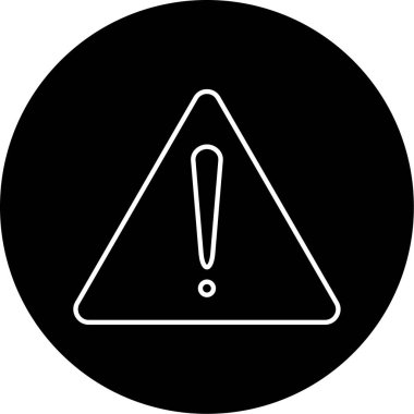 uyarı simgesi vektör illüstrasyonu