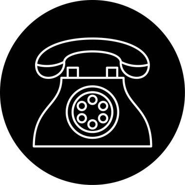 telefon simgesi vektör illüstrasyonu