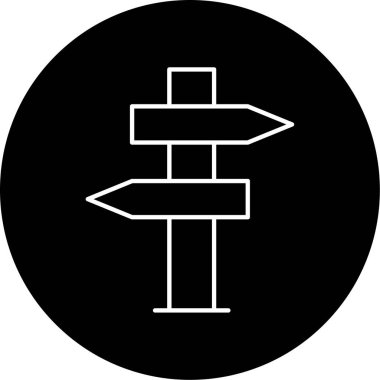 Yönsel Paneller simge vektör illüstrasyonu